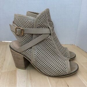 Catherine Malandrino Peep Toe Booties/Size 8.5